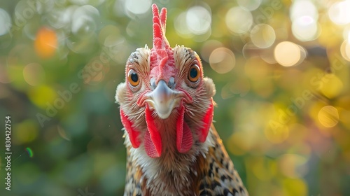 Wallpaper Mural BrightEyed Chicken A Study of a Farmyard Friends Expressive Face Torontodigital.ca
