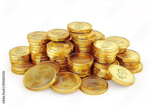 Photo of bundle of gold coins photo