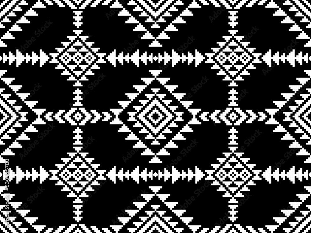 Native American Seamless,Ethnic pattern Abstract Navajo style for background, wallpaper, vector illustration, textile, fabric, clothing , batik, carpet, embroidery