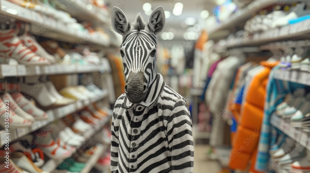 A stylish zebra wearing sunglasses and summer suit, Animal funny pop art, A zebra in summer clothes fashion A stylish zebra wearing sunglasses and summer suit, Animal funny pop art, A zebra in summer clothes fashion