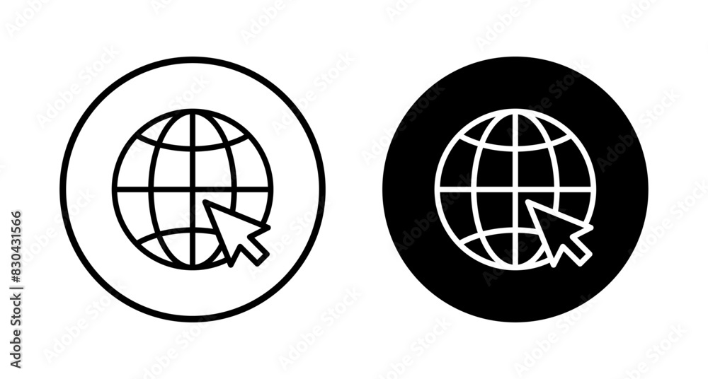 Web icon vector isolated on white background. Website vector icon. Internet world vector Web icon vector isolated on white background. Website vector icon. Internet world vector