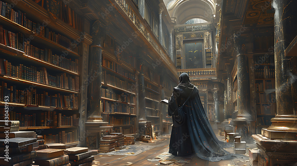 Thoth divine scribe recording the stories of gods and mortals in an eternal library Thoth divine scribe recording the stories of gods and mortals in an eternal library