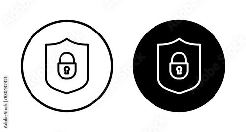 Security icon vector isolated on white background. protection icon. privacy. vpn