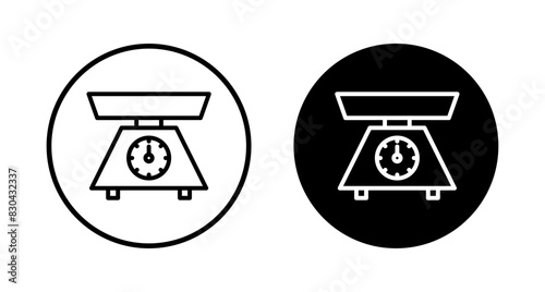 Scales icon vector isolated on white background. Law scale icon. Scales vector icon. Justice