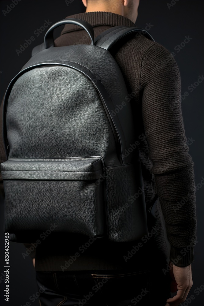 Naklejka premium man with contemporary jecat UHD Wallpapar