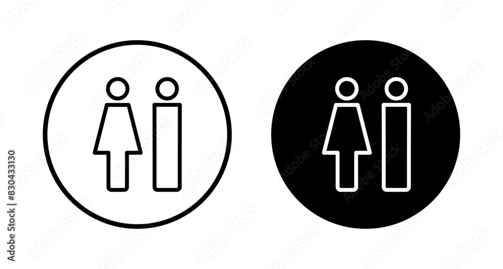 Man and woman icon vector isolated on white background. male and female symbol Man and woman icon vector isolated on white background. male and female symbol