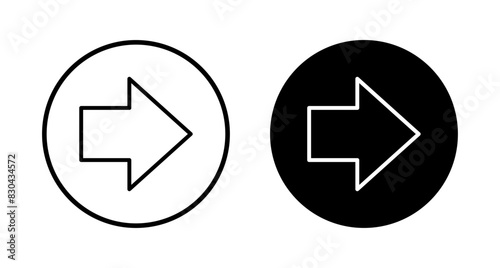 Arrow icon vector isolated on white background. Arrow symbol. Arrow vector icon