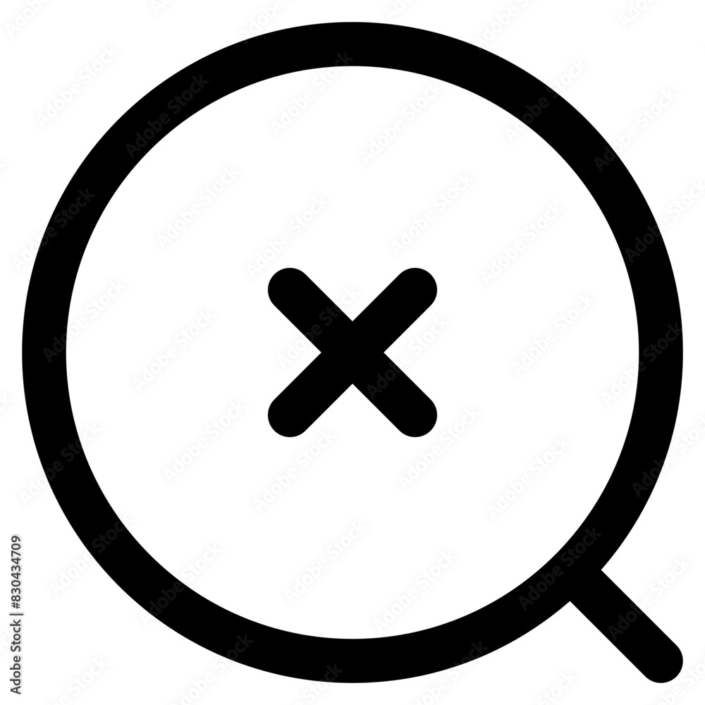 Obraz premium cross and magnifying