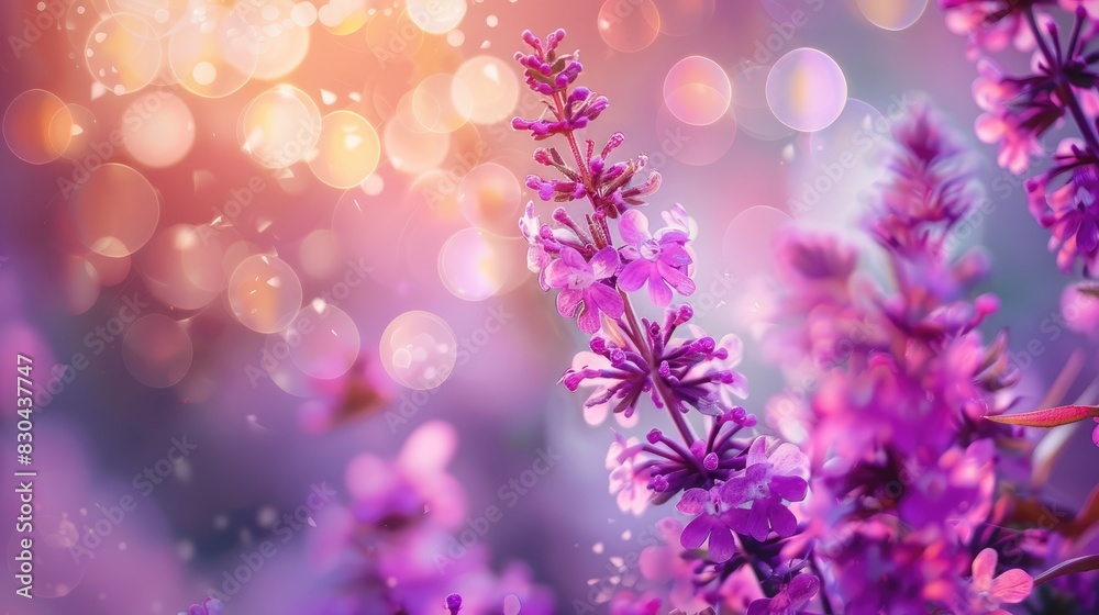 Flowers in purple with bokeh background Flowers in purple with bokeh background