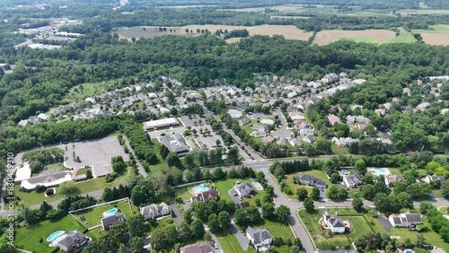 Aerial of Manalapan New Jersey 