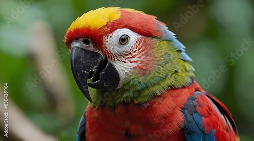 red and yellow macaw