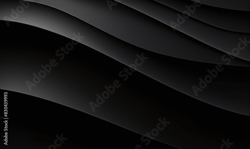 Abstract black wave texture