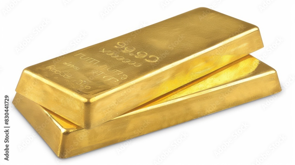 Gold bars isolated on white background. Financial concept. Gold bars isolated on white background. Financial concept.