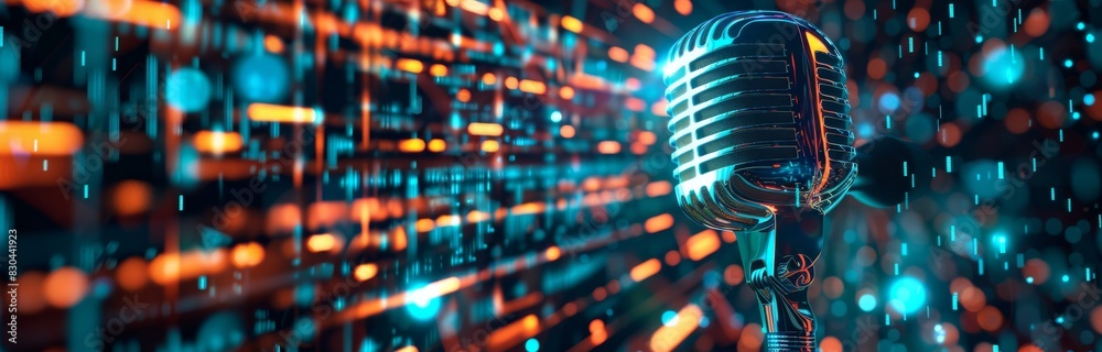 Naklejka premium microphone
