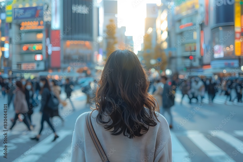 Businesswoman Finds Herself Amongst the Organized Chaos of Shibuya Crossing in Tokyo Businesswoman Finds Herself Amongst the Organized Chaos of Shibuya Crossing in Tokyo