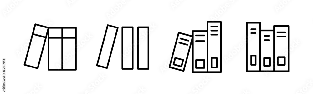 Library icon set. education icon vector Library icon set. education icon vector