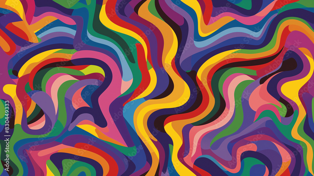 Vibrant swirls and lines of color dance across this abstract background. A captivating mix of shapes and tones that invites you to get lost in its mesmerizing beauty Vibrant swirls and lines of color dance across this abstract background. A captivating mix of shapes and tones that invites you to get lost in its mesmerizing beauty