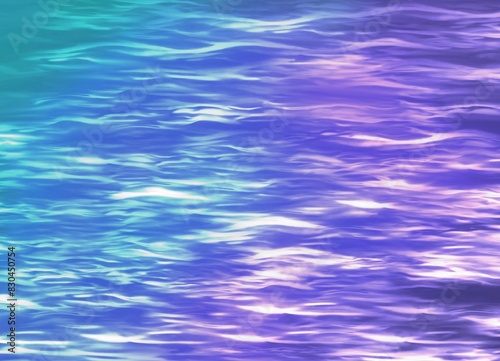 Illustration of waves with a bluish-purple atmospheric color.