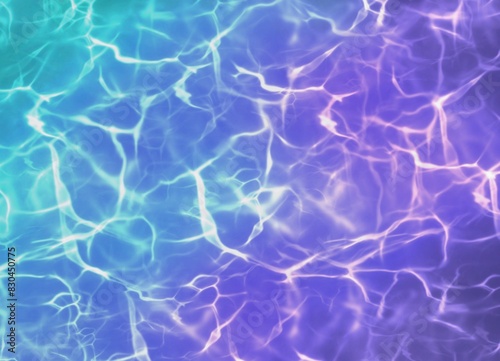 Illustration of waves with a bluish-purple atmospheric color.