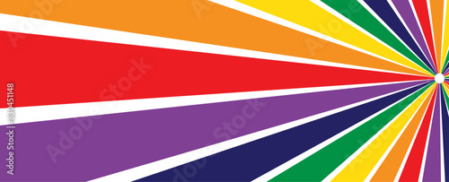 Pride Gradient background with LGBTQ Pride Flag Colours. banner logo lgbtq pride month with rainbow. Website banner, sale. Symbol of pride month june support. vector illustration photo