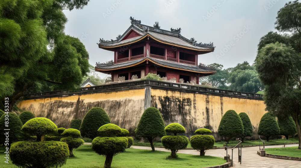 Ancient architectural structure of historical civilization, famous cultural monument of tourism and travel. Ancient architectural structure of historical civilization, famous cultural monument of tourism and travel.