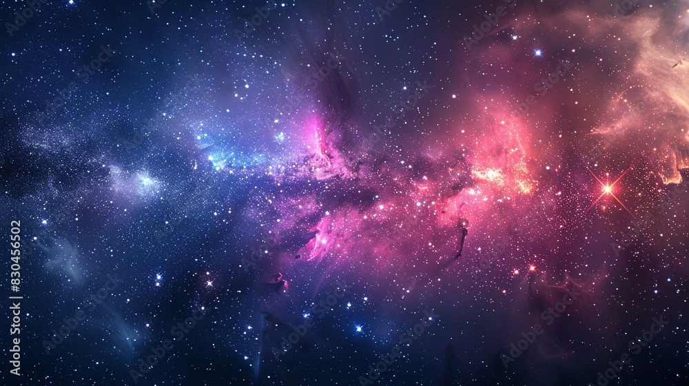 Galactic Wonders: Nebulae and Galaxies in an Abstract Space Scene Galactic Wonders: Nebulae and Galaxies in an Abstract Space Scene