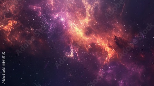 Wallpaper Mural Nebulae and Galaxies in the Universe: An Abstract Cosmic View Torontodigital.ca