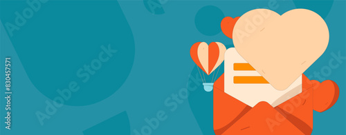 Happy Valentine's Day flat character vector concept business hand drawn illustration
