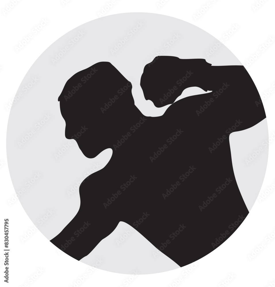 kick boxer sports avatar profile silhouette kick boxer sports avatar profile silhouette