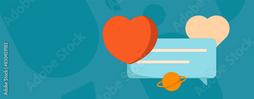 Happy Valentine's Day flat character vector concept business hand drawn illustration
