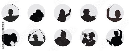musician avatar profile silhouette