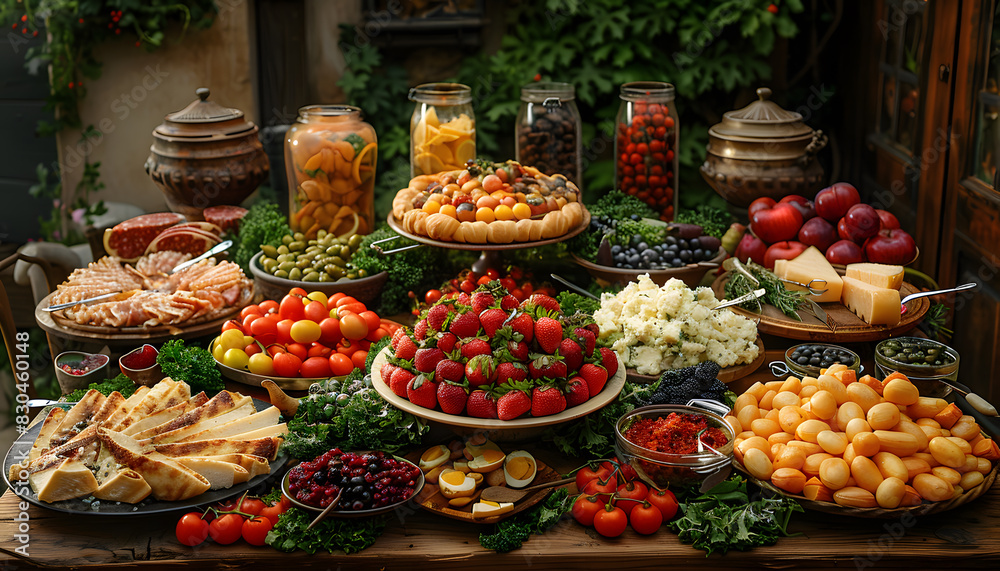Obraz premium food background