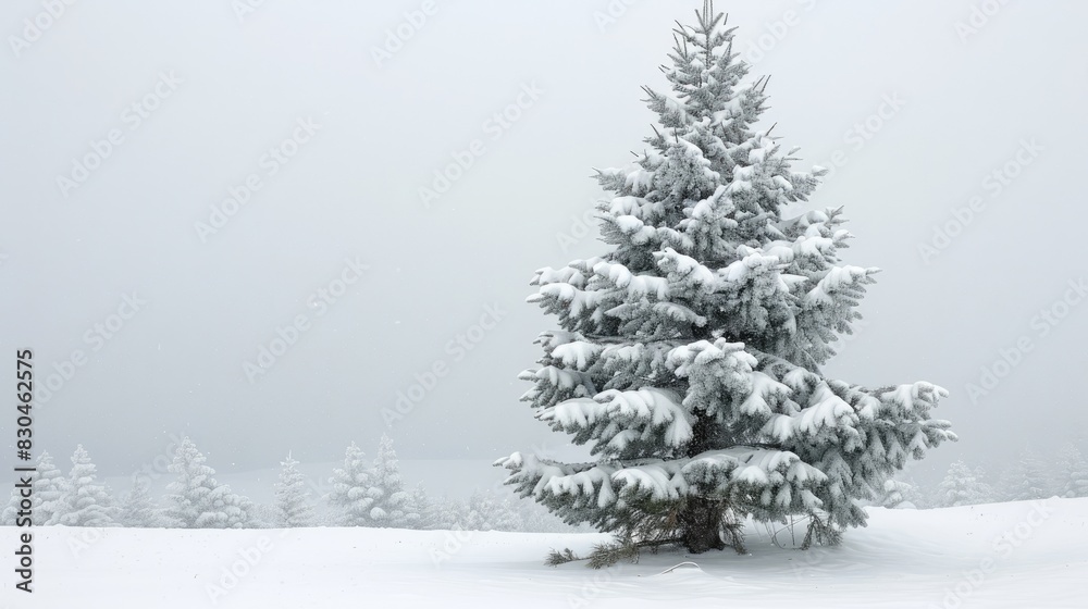 Snow covered Pine Tree Snow covered Pine Tree