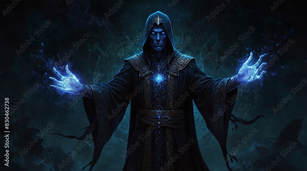 Naklejka premium Beyond the Light Veiled Stranger