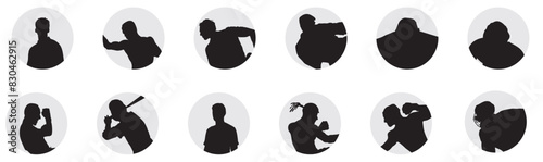 sports avatar profile silhouette