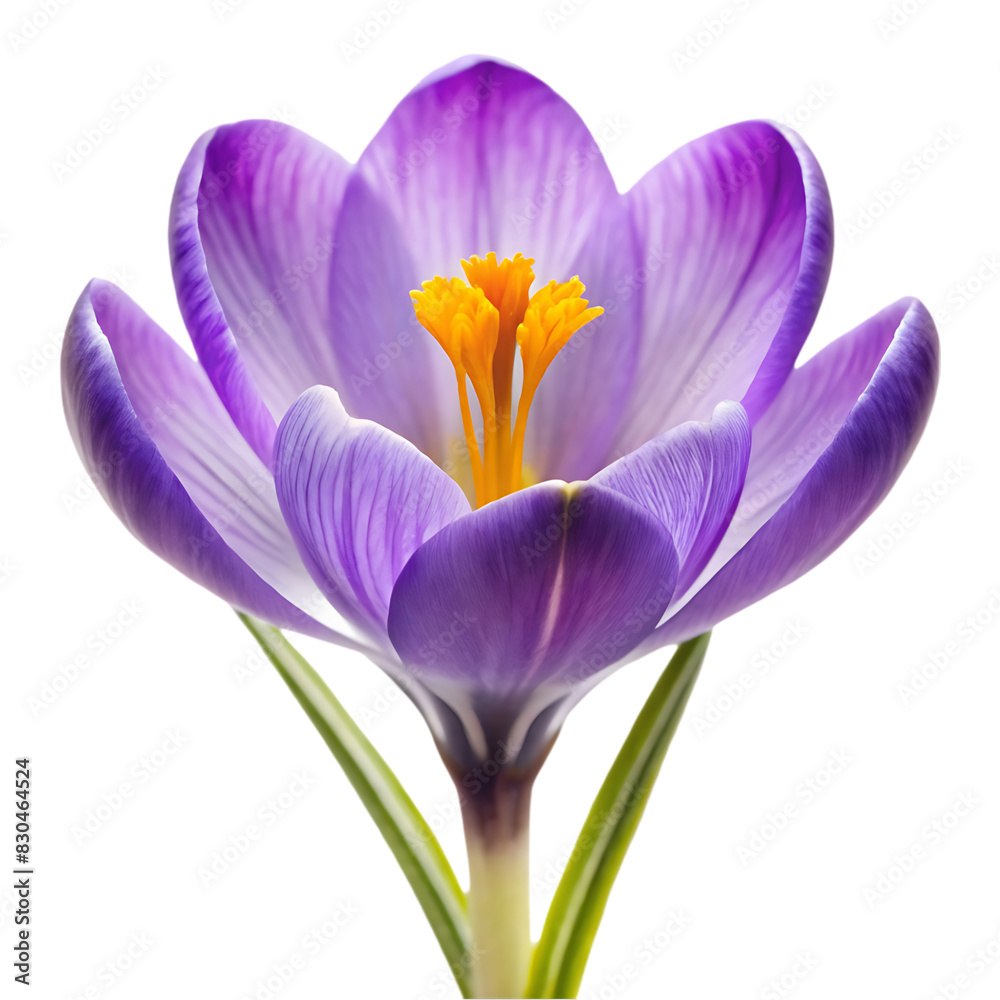 Naklejka premium Crocus on transparent background