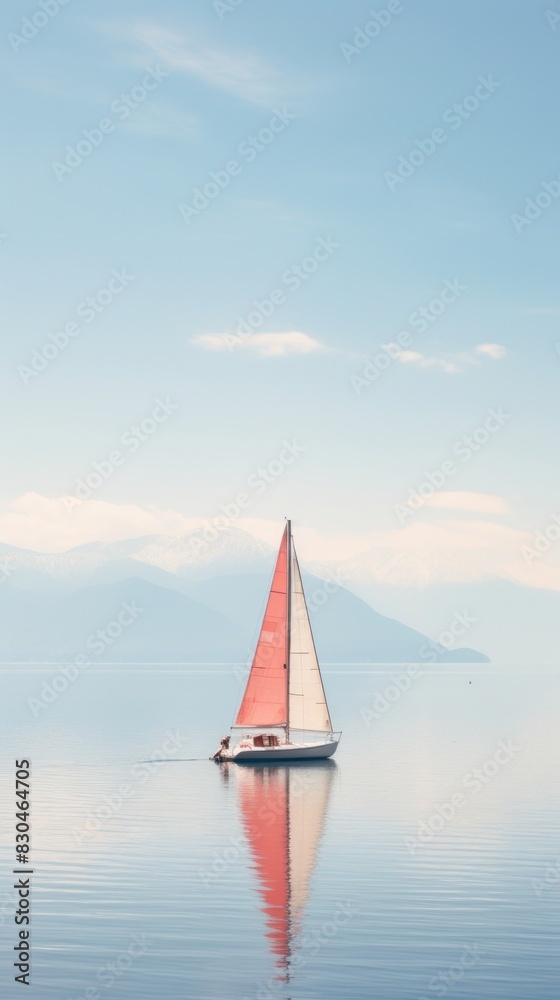 Lake and sailboat watercraft vehicle yacht. Lake and sailboat watercraft vehicle yacht.