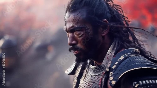 Samurai Warrior in Battle