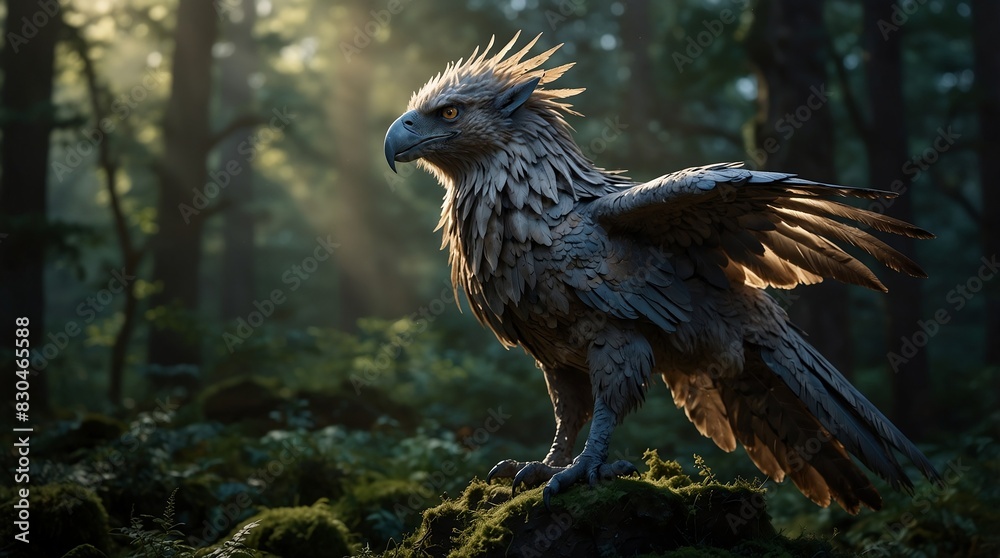 Fototapeta premium The Golden eagle Noble Presence
