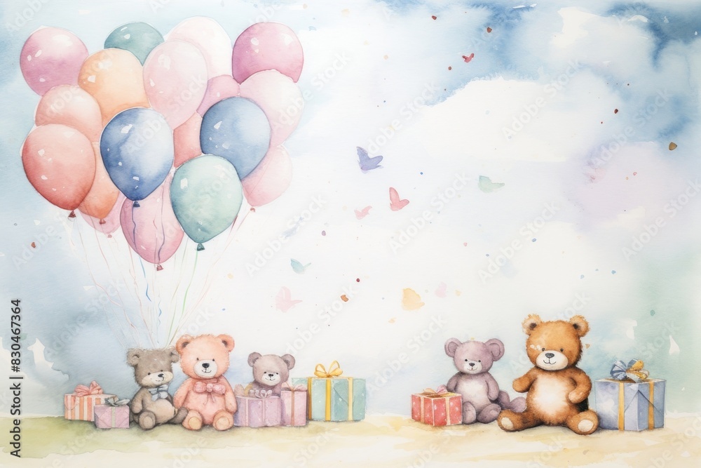 Obraz premium Birthday balloon animal party.