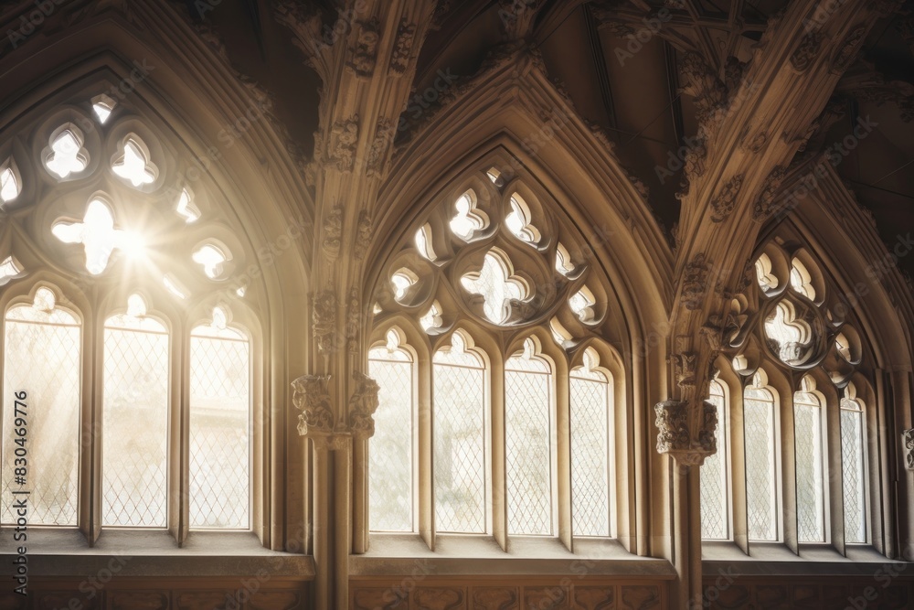 Gothic hall architecture building window. Gothic hall architecture building window.