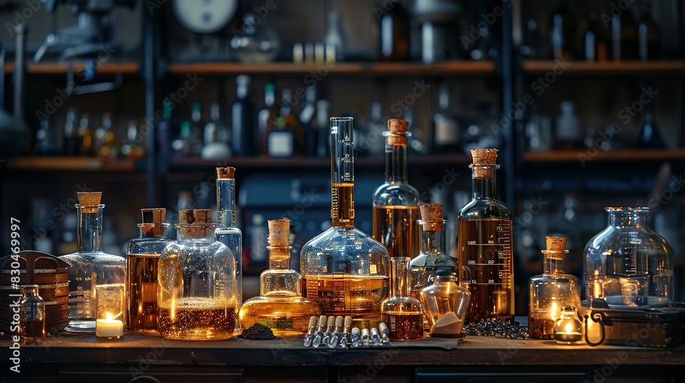 Naklejka premium Tech for Discovery: Unveiling Laboratory Equipment