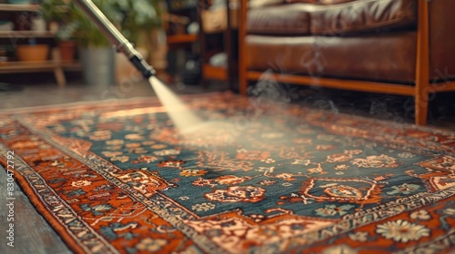 Wallpaper Mural A close-up of a steam cleaner being used to clean a rug Torontodigital.ca