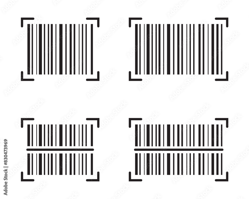 Simple Barcode Vector Design Icon Simple Barcode Vector Design Icon
