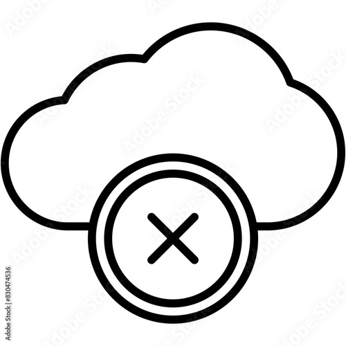  Cloud Inaccessible vector design icon