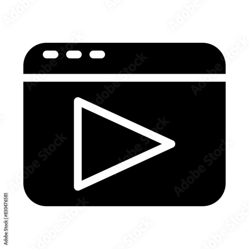 Free Download video playback media solid icon style - GFXLoad