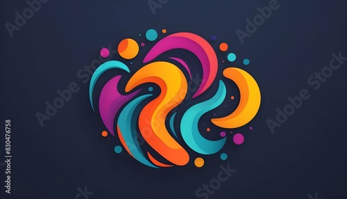 Craft an abstract logo symbolizing creativity and upscaled_6