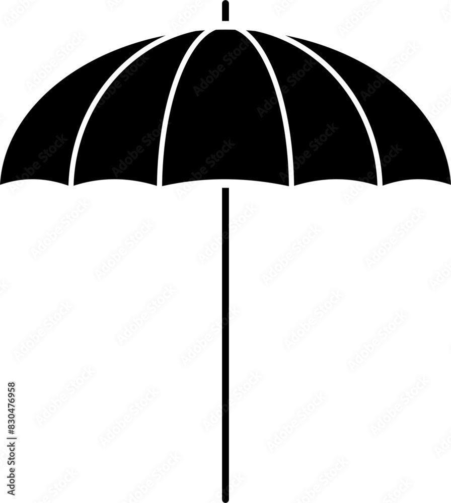 Sun umbrella vector illustration