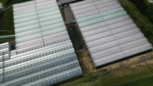 Drone Aerial Views of Greenhouses (Business Inside & Outside) in Southern Ontario Canada