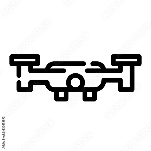 drone cut line style icon